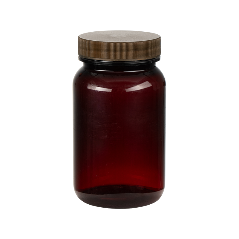 PET 250ml skleněná kulatá láhev