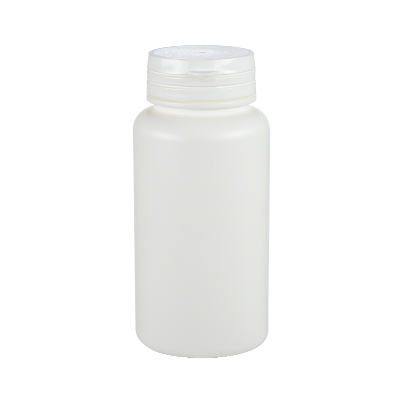 HDPE 150ml neprůhledná vysoká kulatá láhev